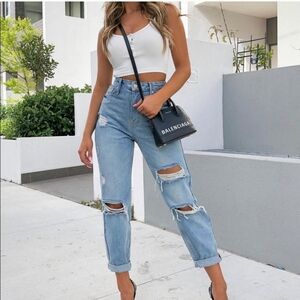 White Fox BLACK Love Stoned Jeans